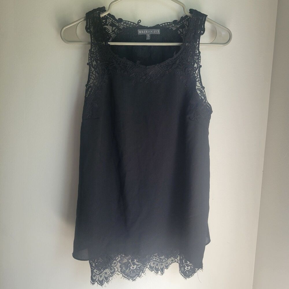 Brixton Ivy Black Tank Top Womens Small S